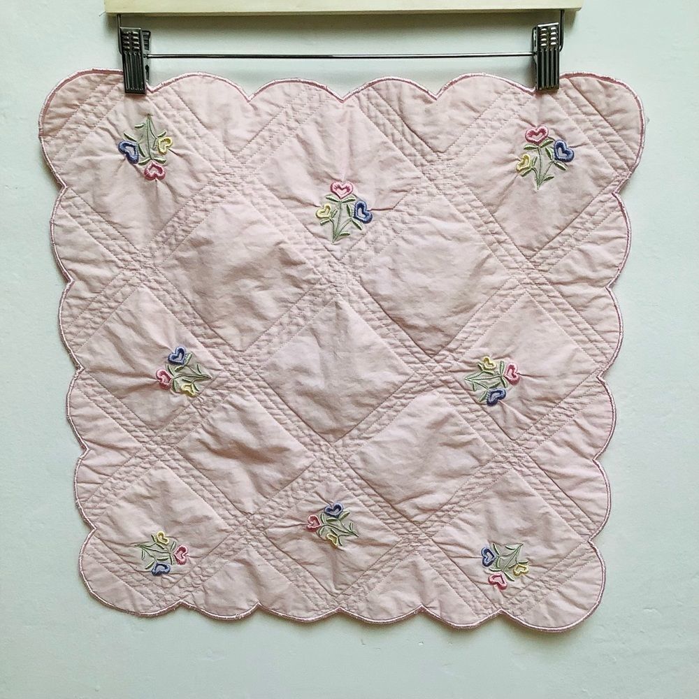 AMERICAN GIRL RETIRED QUILT BITTY BABY BLANKET COTTAGE CORE